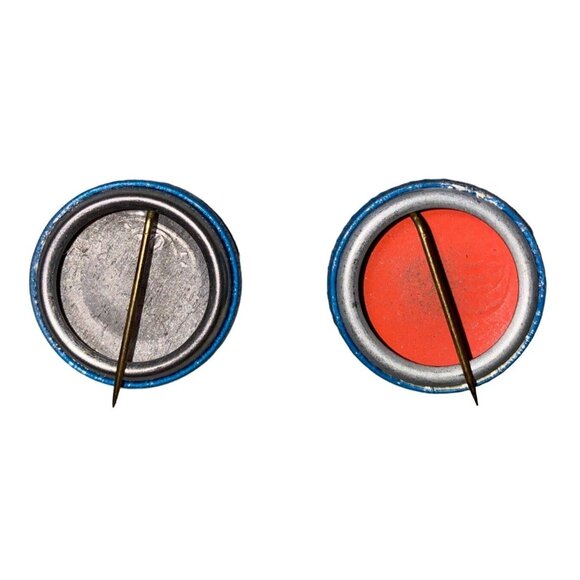 Clean Water 1 Inch Pinback Vintage Blue White - Picture 2 of 2